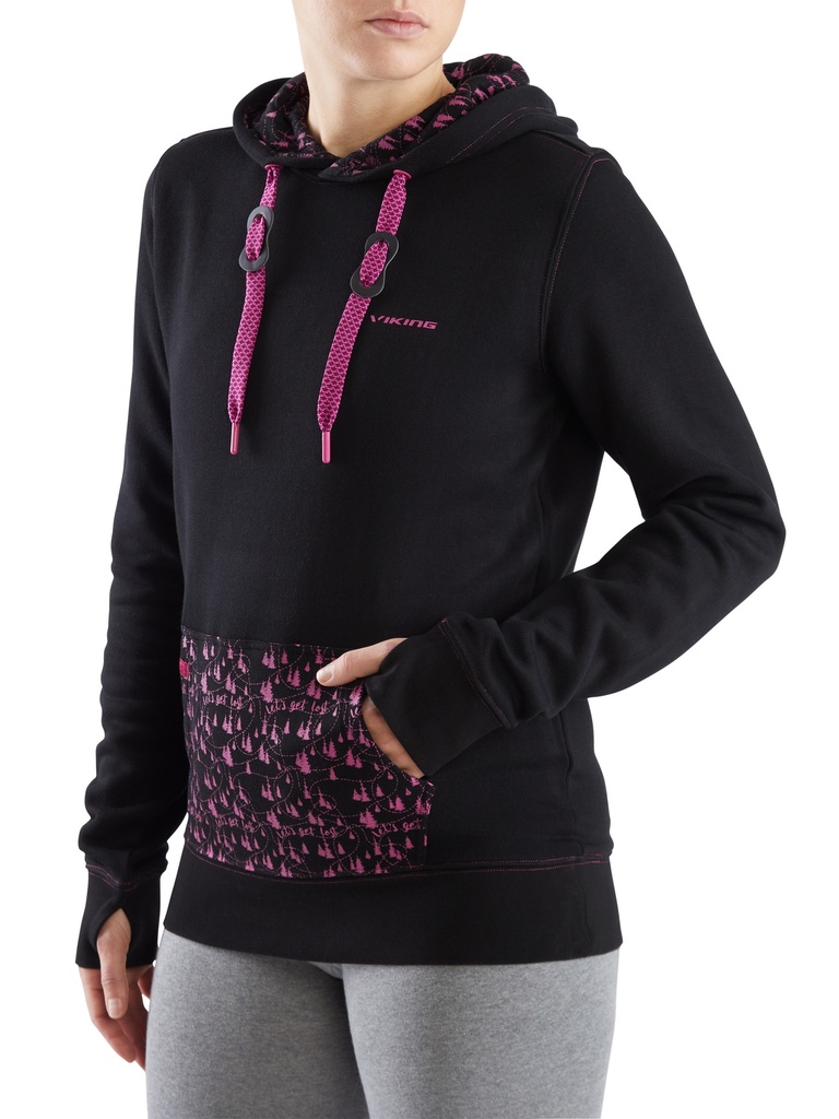 mikina Viking LAXA Bamboo Lady black/pink