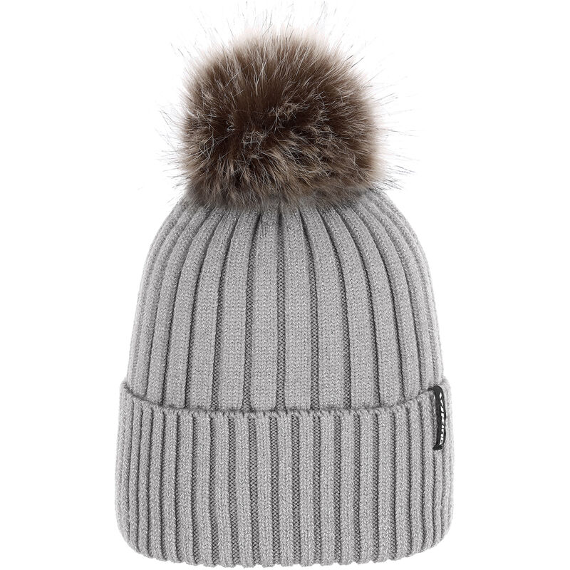 dámska čiapka Viking Hana Pompon light grey