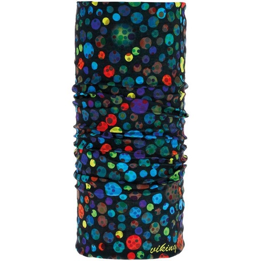 [430/22/8921/09/UNI] šatka Viking 8921 Polartec Inside black/multicolor