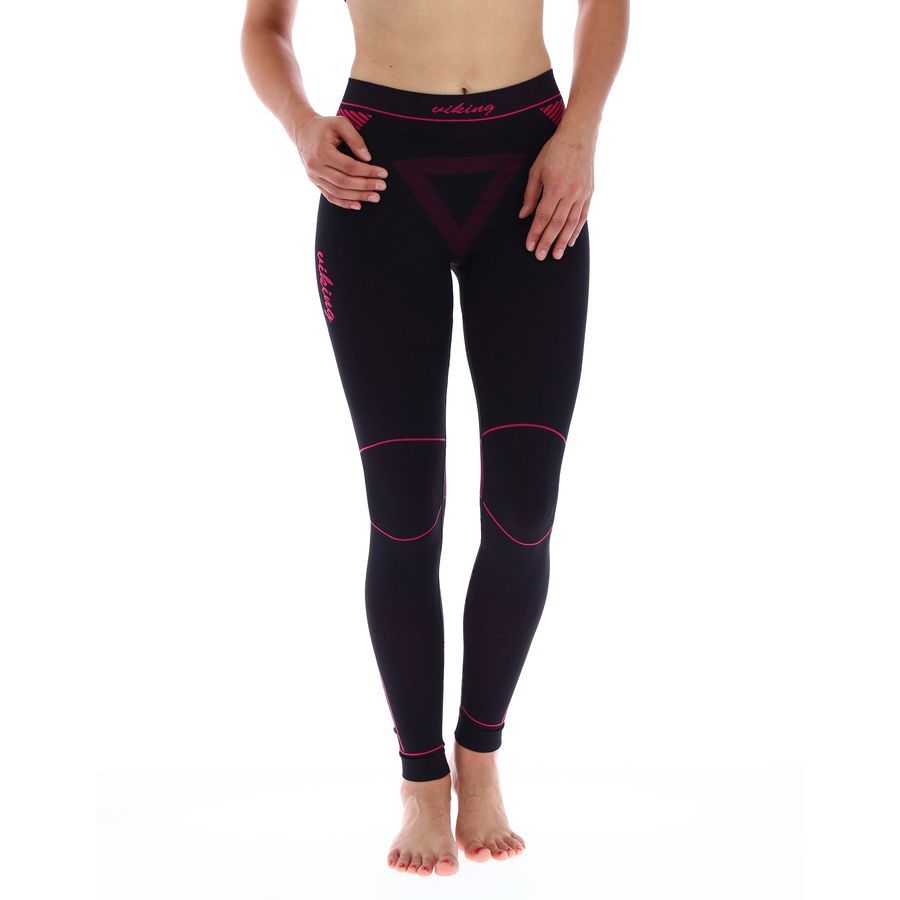 termoprádlo viking Alisa nohavice black pink