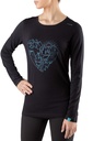 tričko viking Lako Bamboo LS Lady black/ turquis