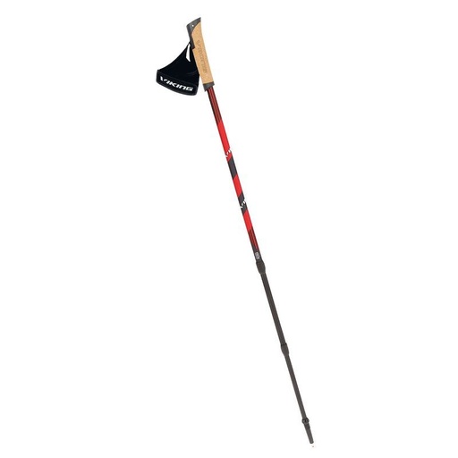 [650/22/1743/34/UNI] turistické palice Viking KUBE PRO red
