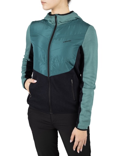 mikina Viking Creek Lady Hoodie Bamboo turquise/black