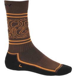 [920257261_8954] pánske ponožky viking Boosocks Heavy Man dark brown/orange