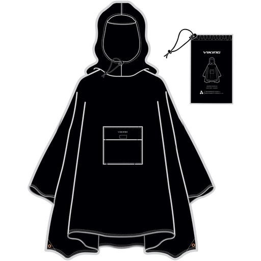 [700/27/3000/0900/UNI] Poncho Viking Vesper black