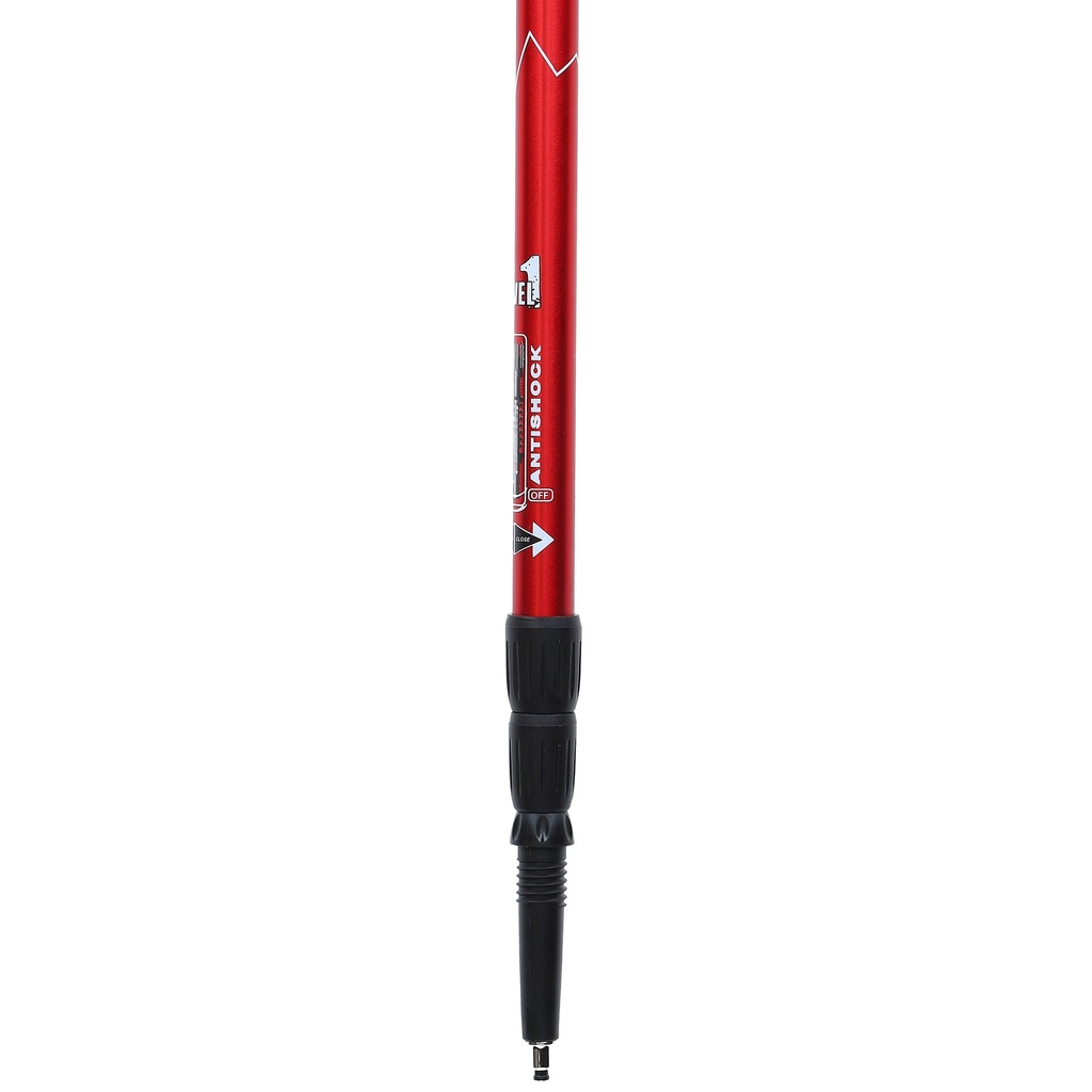 turistické palice Rock Trekking red