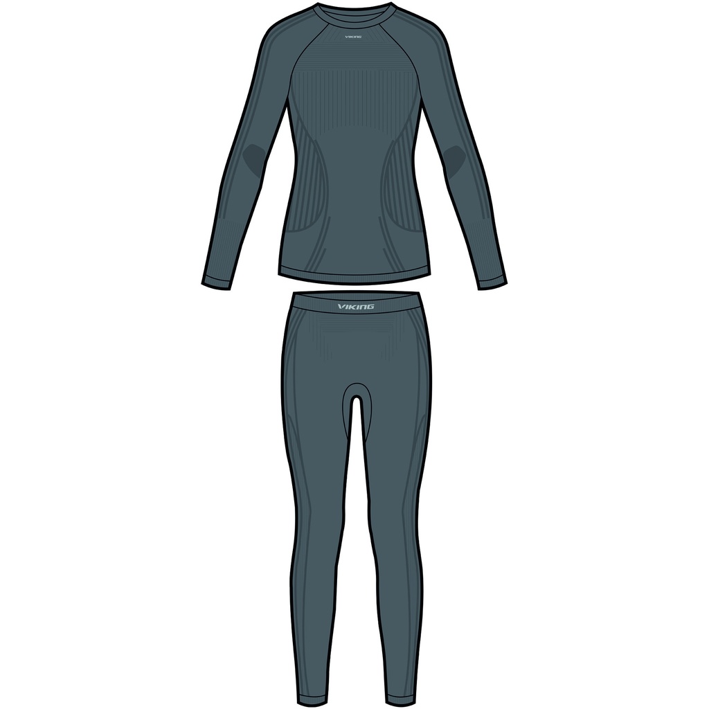 dámske termoprádlo Viking Tende Lady Set dark grey