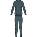 dámske termoprádlo Viking Tende Lady Set dark grey