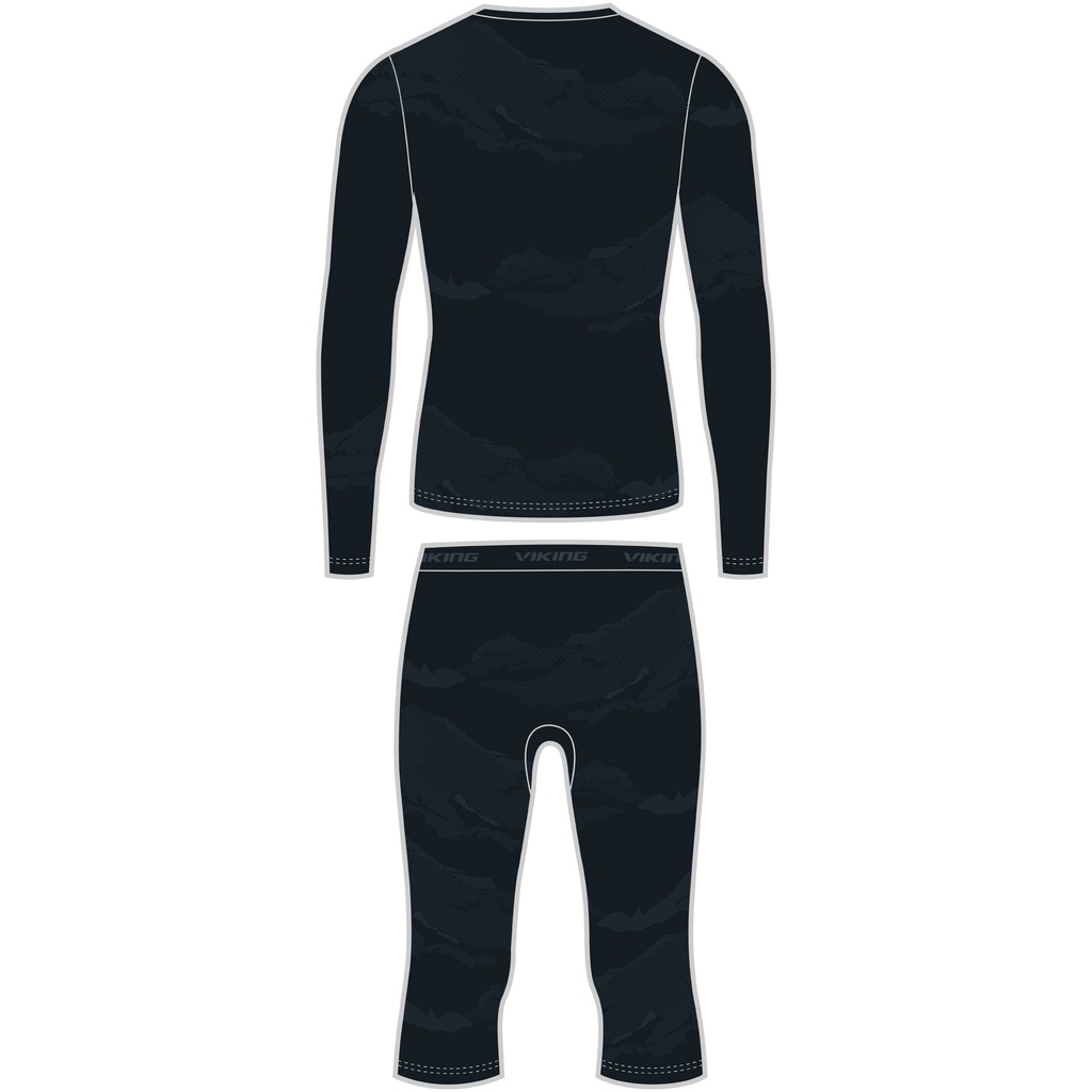 pánske termoprádlo Viking Gasher Man 3/4 Set black