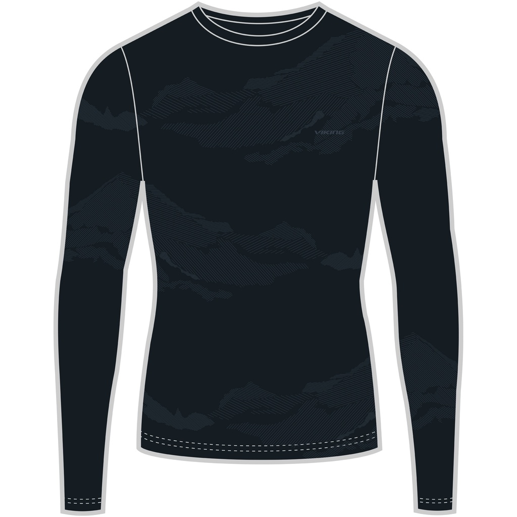 pánske termoprádlo Viking Gasher Man Longsleeve black