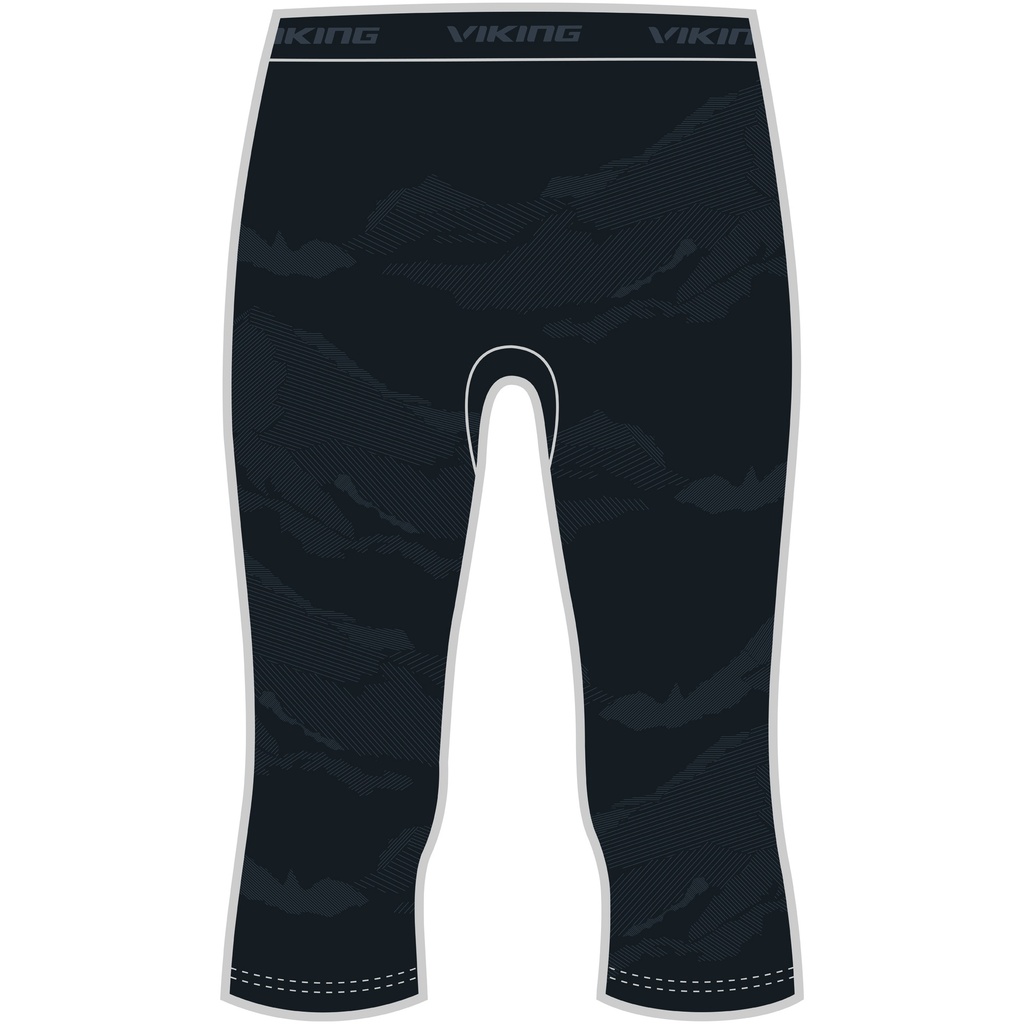 pánske termoprádlo Viking Gasher Man 3/4 nohavice black