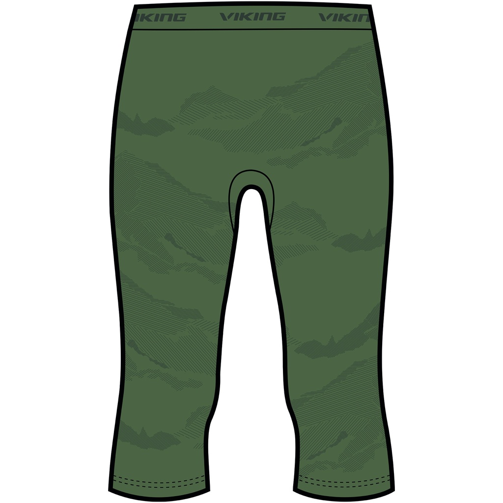 pánske termoprádlo Viking Gasher Man 3/4 nohavice olive