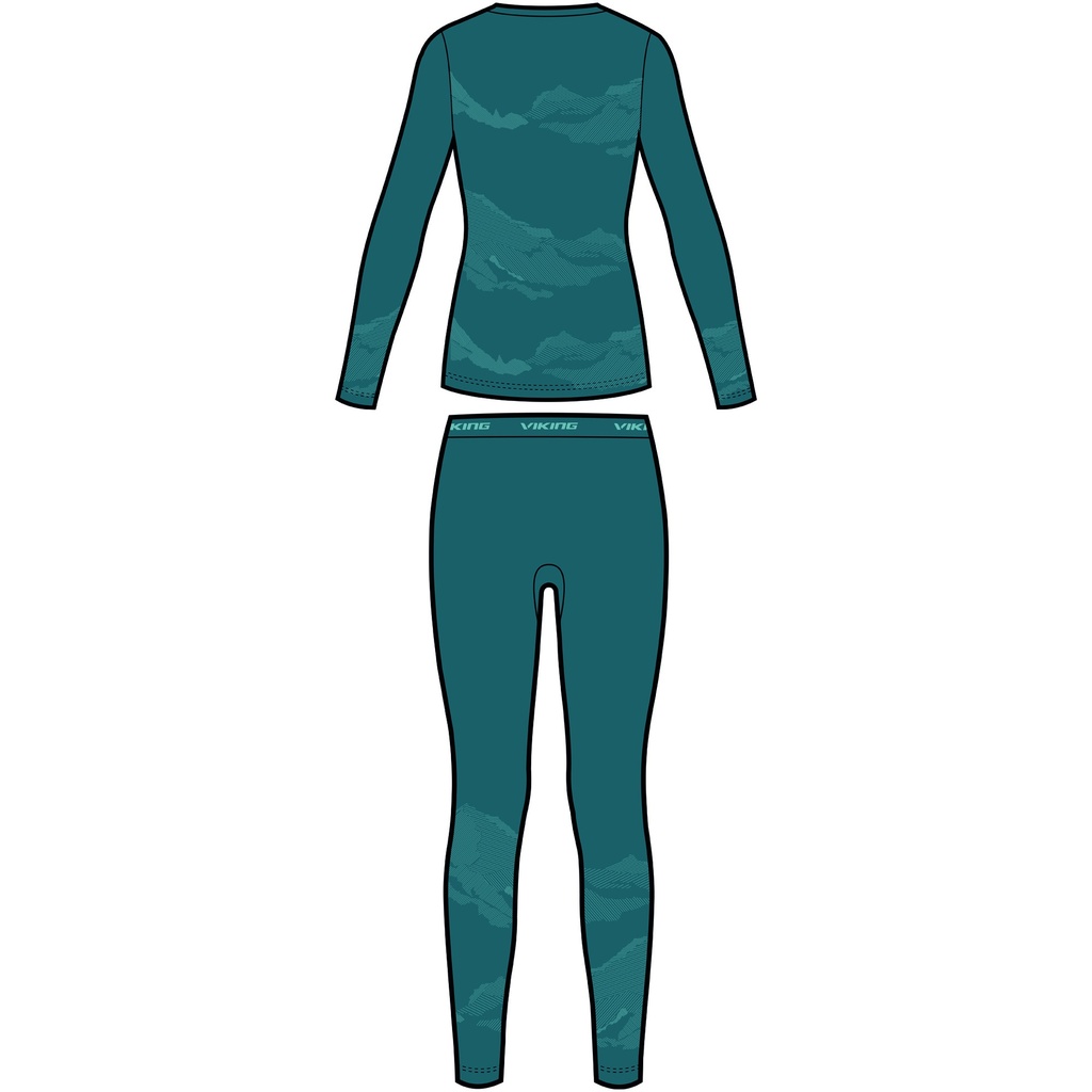 dámske termoprádlo Viking Gasher Lady Set turquise