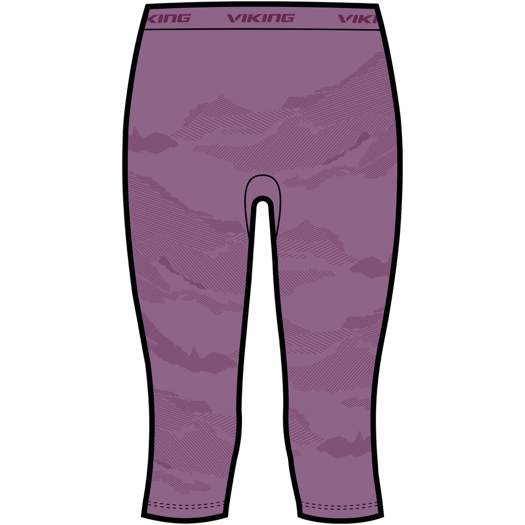 dámske termoprádlo Viking Gasher Lady 3/4 nohavice pink