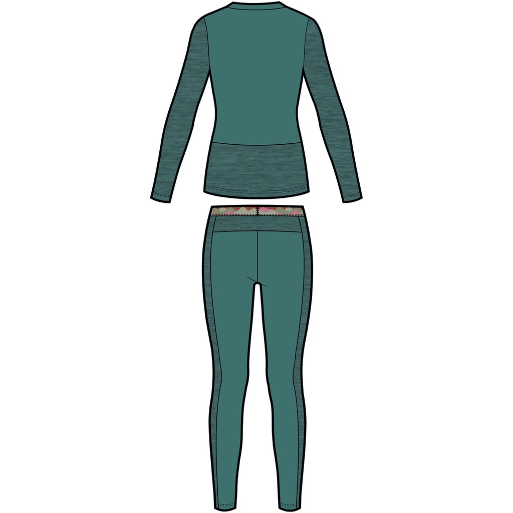 dámske termoprádlo Viking Novena Lady Set green