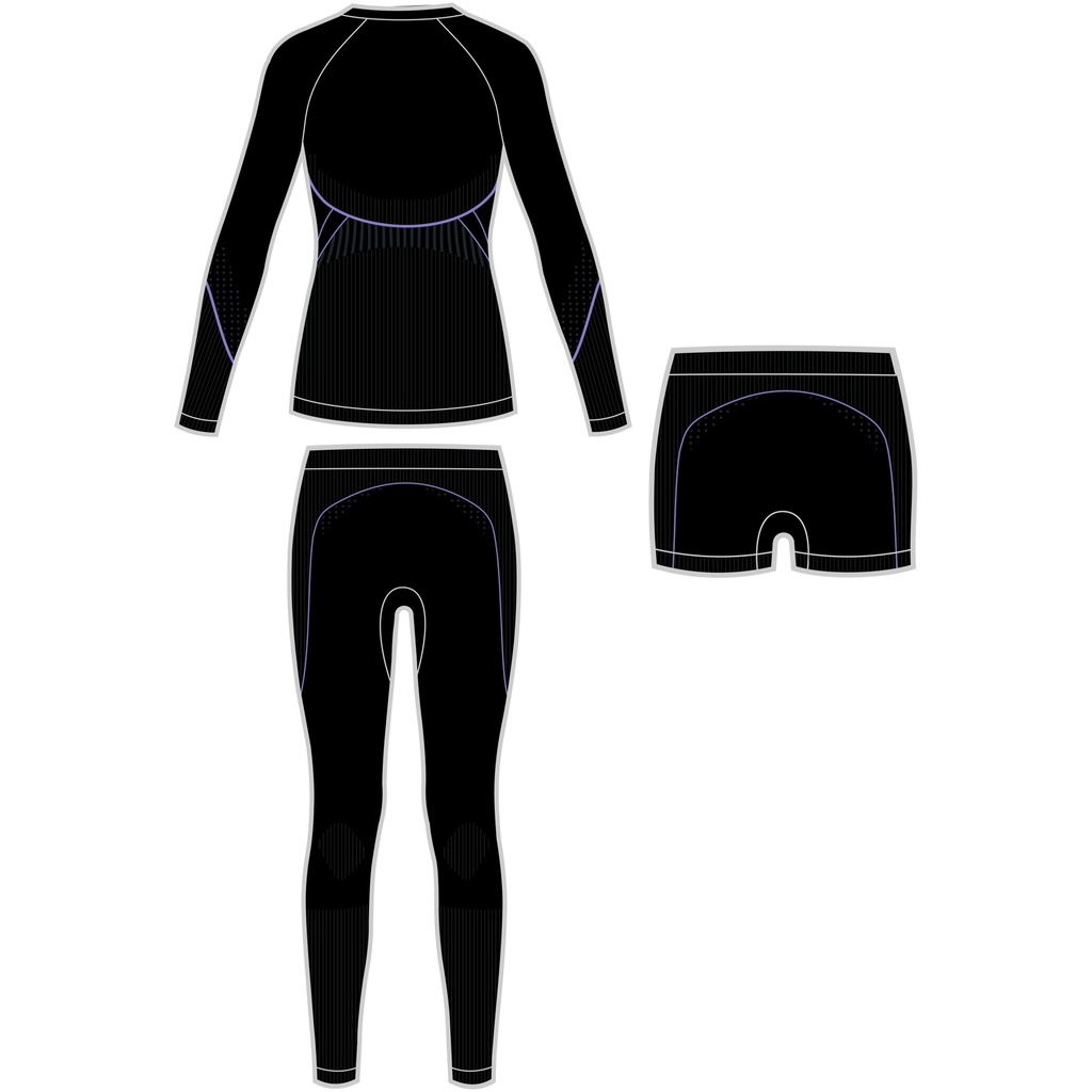 termoprádlo Viking Etna 2.0 Set black/purple