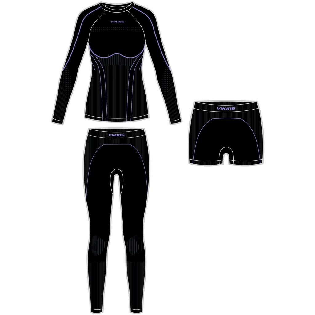 termoprádlo Viking Etna 2.0 Set black/purple