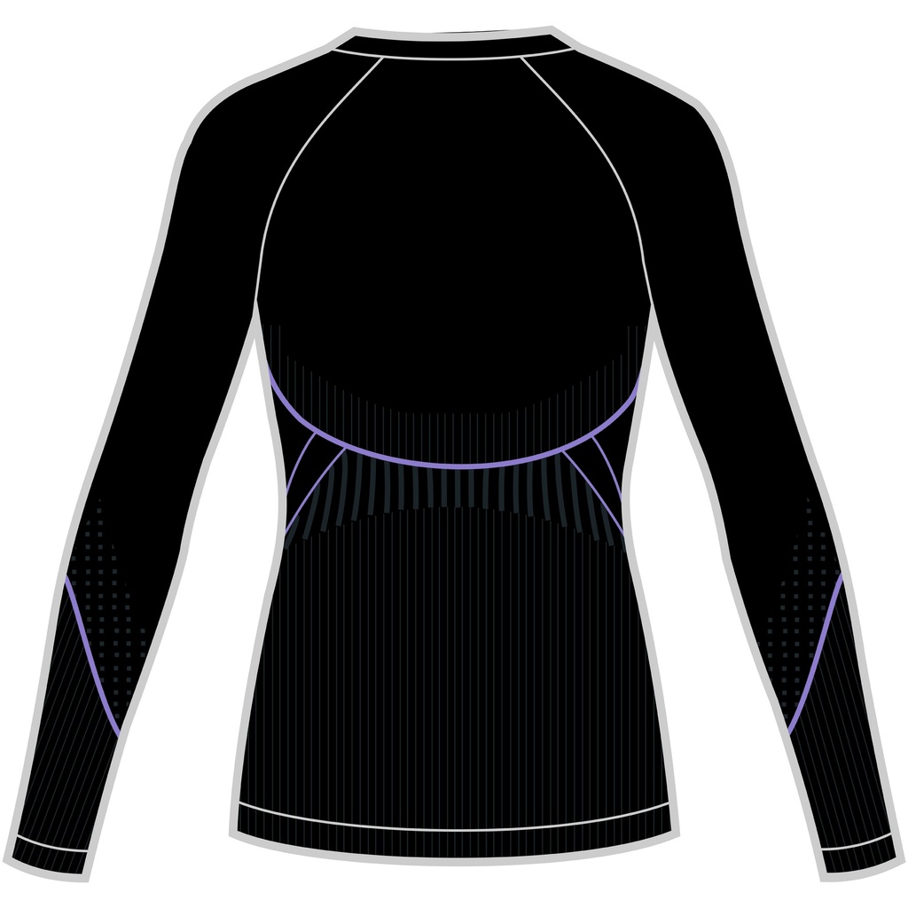 dámske termoprádlo Viking Etna 2.0 Longsleeve black/purple
