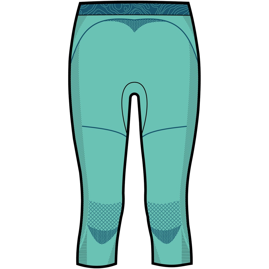 dámske termoprádlo Viking Gaja 3/4 nohavice turquise