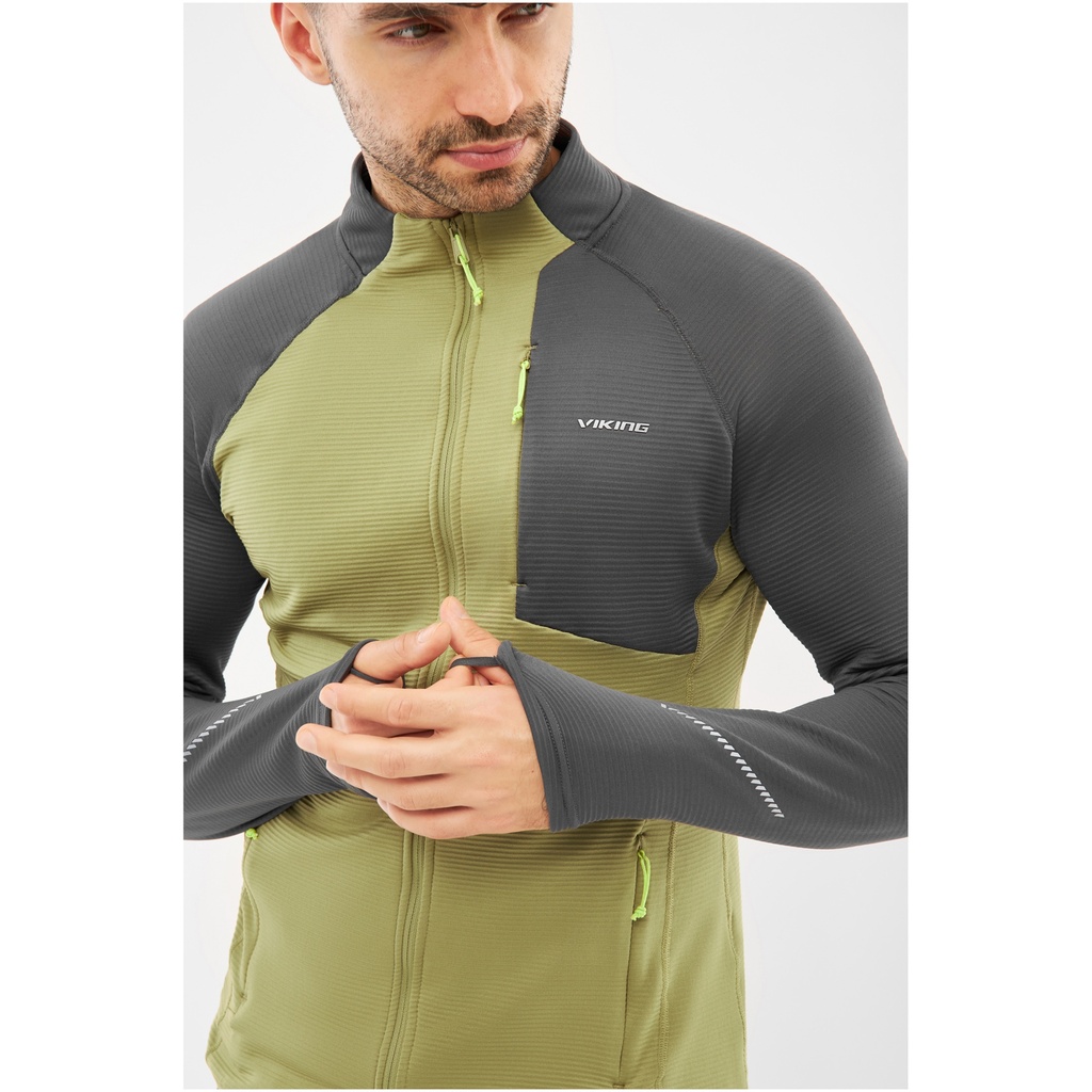 pánska mikina Viking Birger Man olive/grey