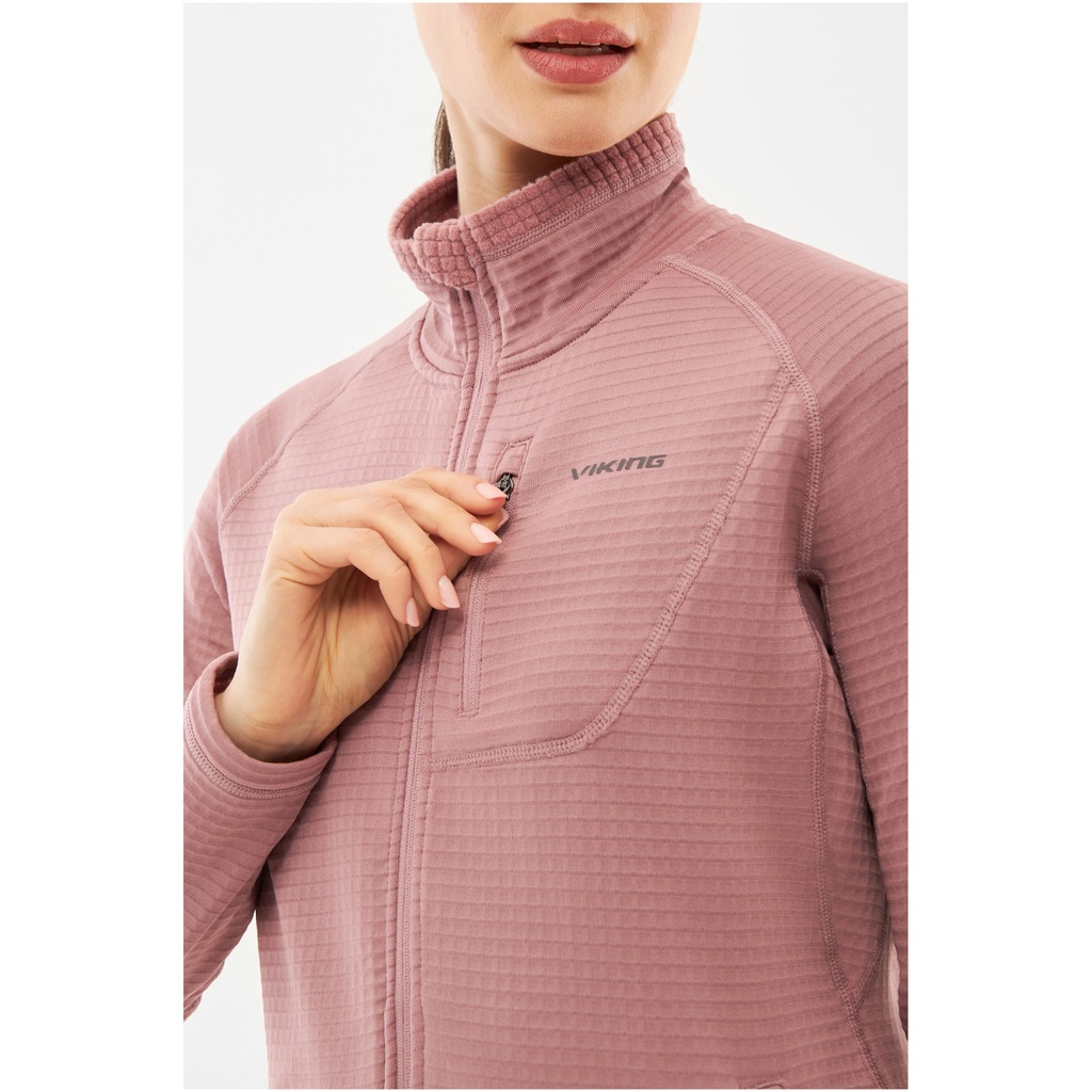 dámska mikina Viking Admont Full Zip pink