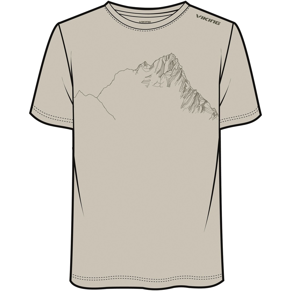 men's t-shirt Viking Morain Bamboo beige