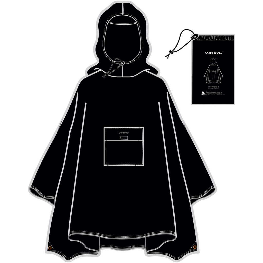 pončo Viking Vesper black