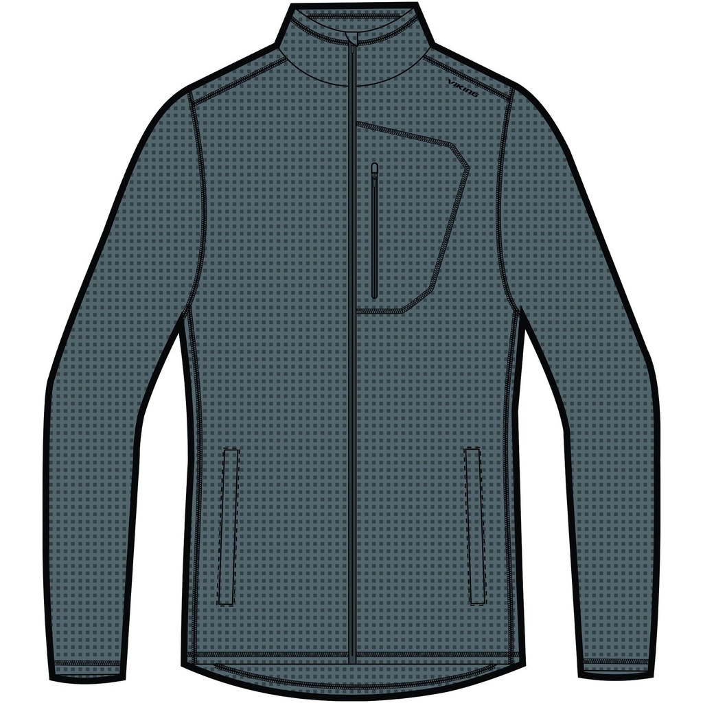 men's sweatshirt Viking Admont Full Zip light gray