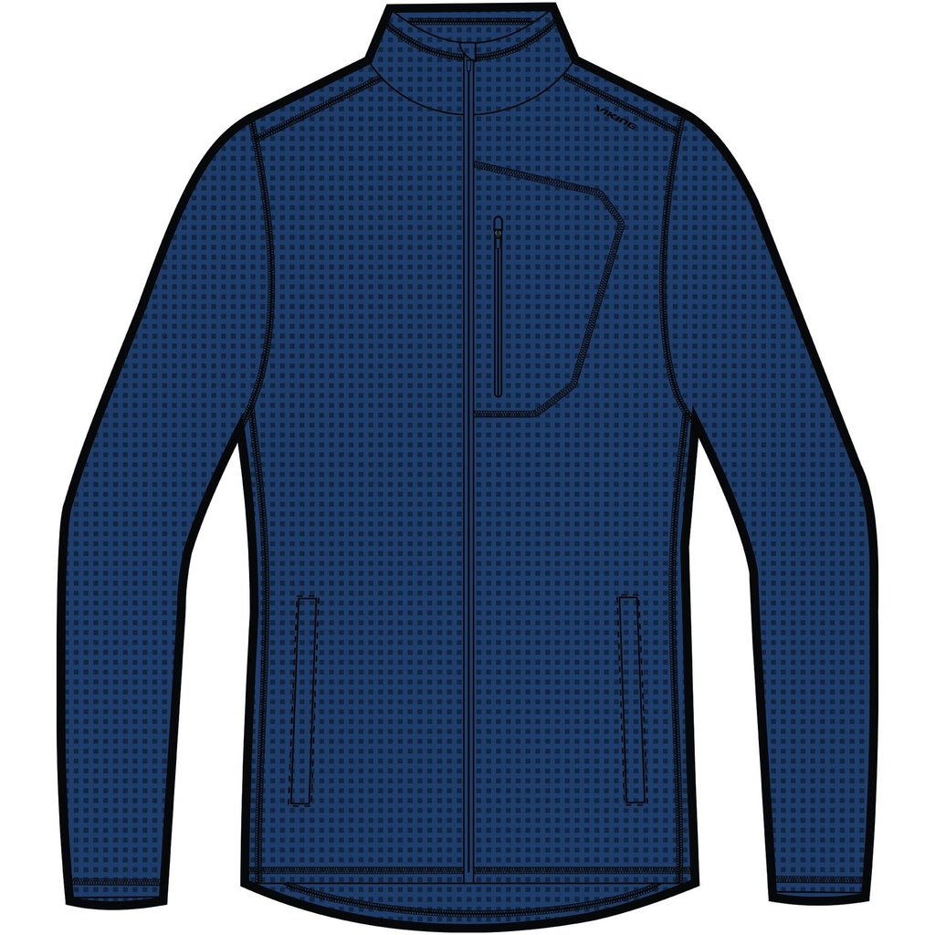 Herren-Sweatshirt Viking Admont Full Zip navy