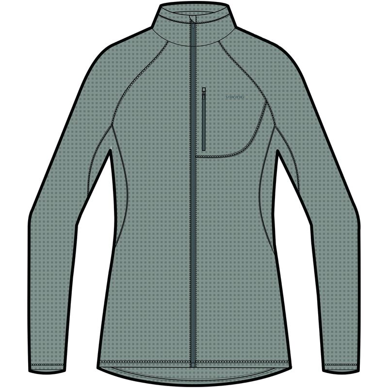  dámska mikina Viking Admont Full Zip green