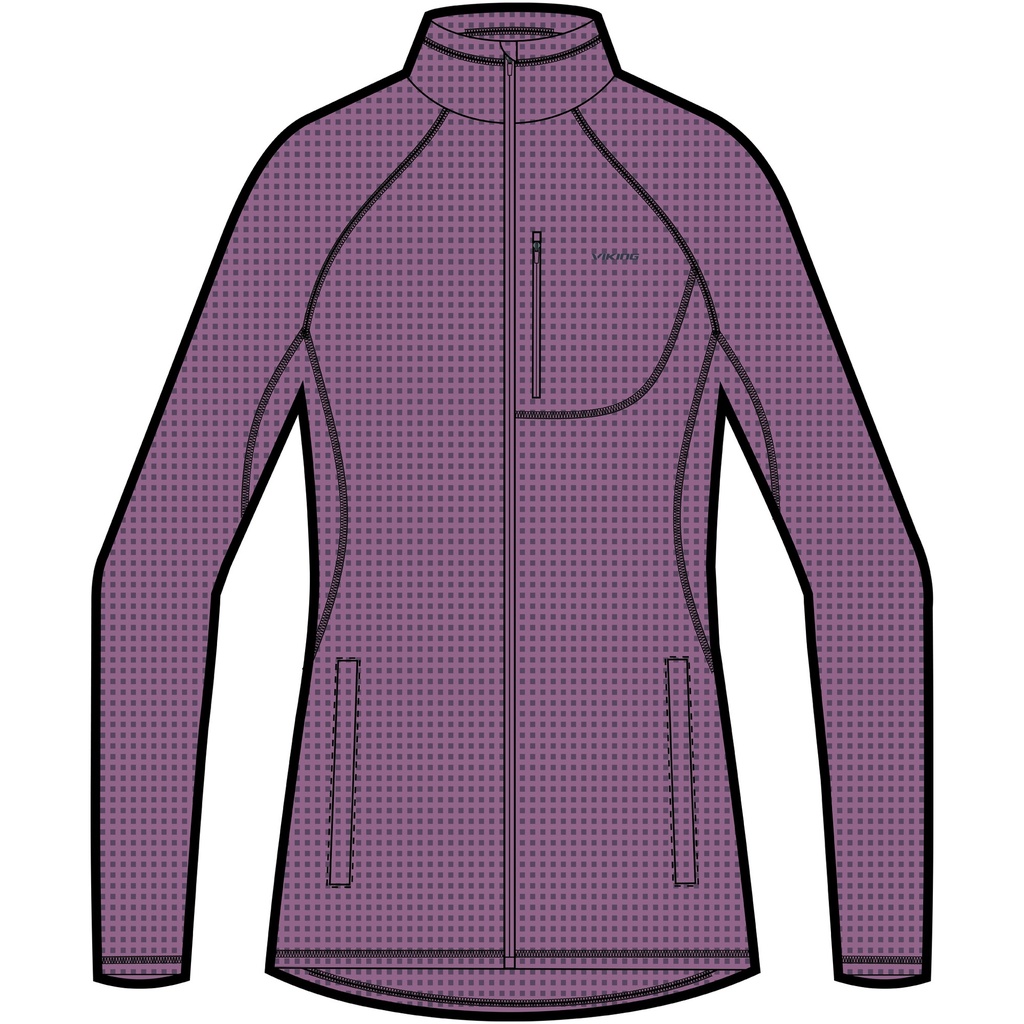 dámska mikina Viking Admont Full Zip pink