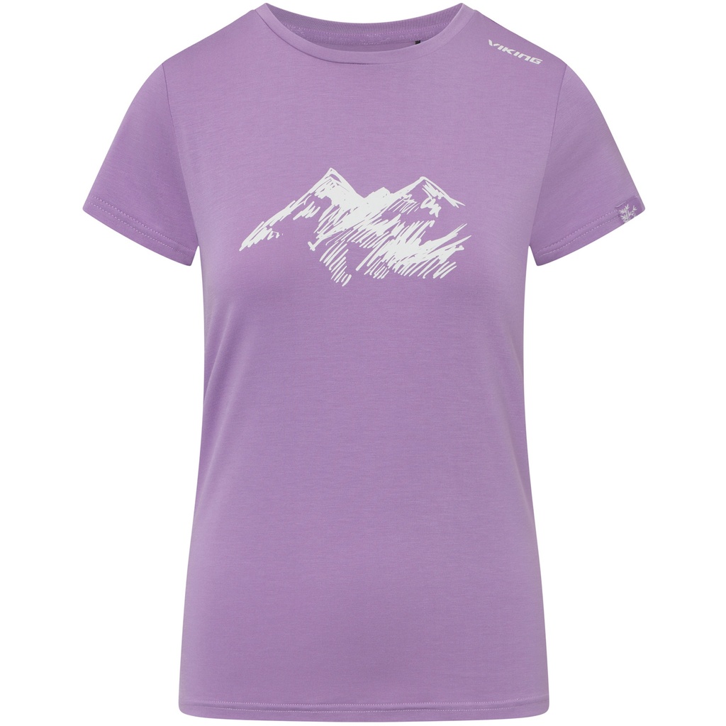 Damen-T-Shirt Viking Lenta Bamboo Light purple 