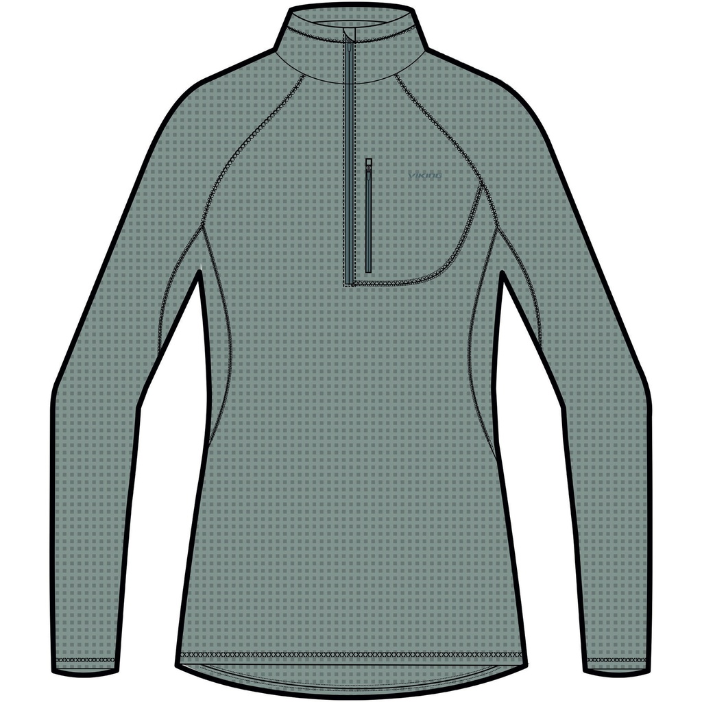dámska mikina Viking Admont Lady green