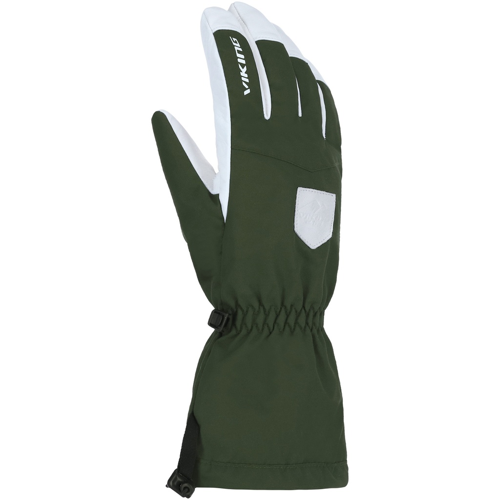 gloves Viking Sven Ski Man green/white leather