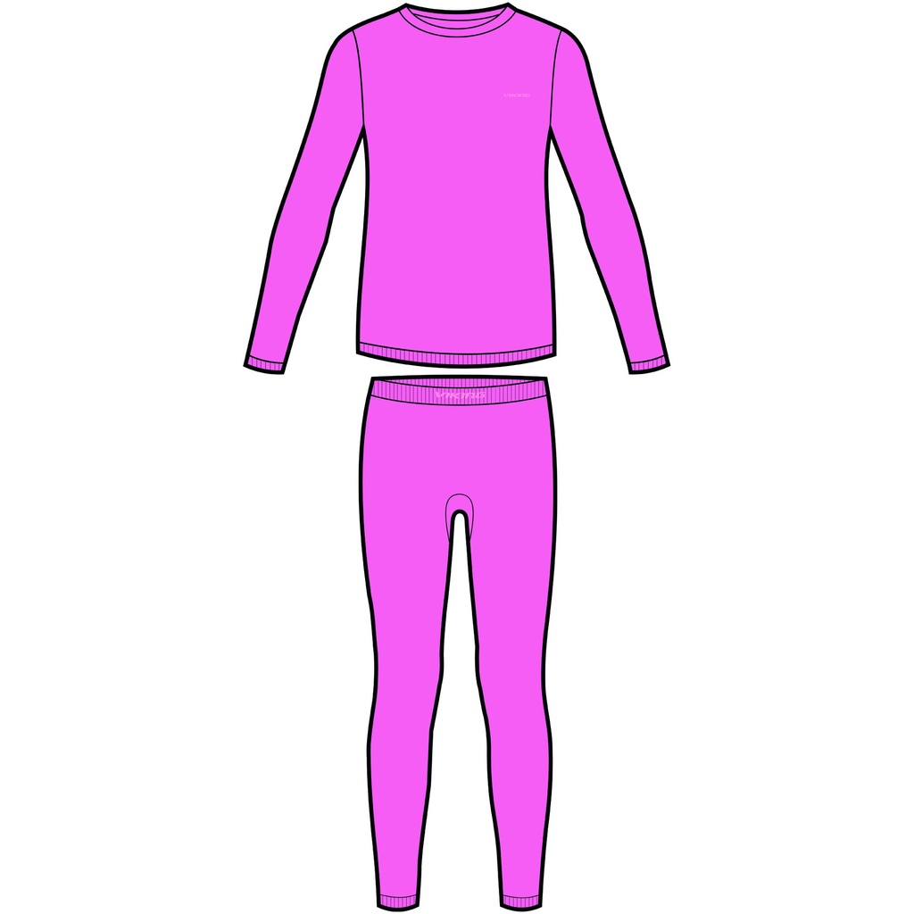 thermal base layer Viking Flam Kids Set  pink