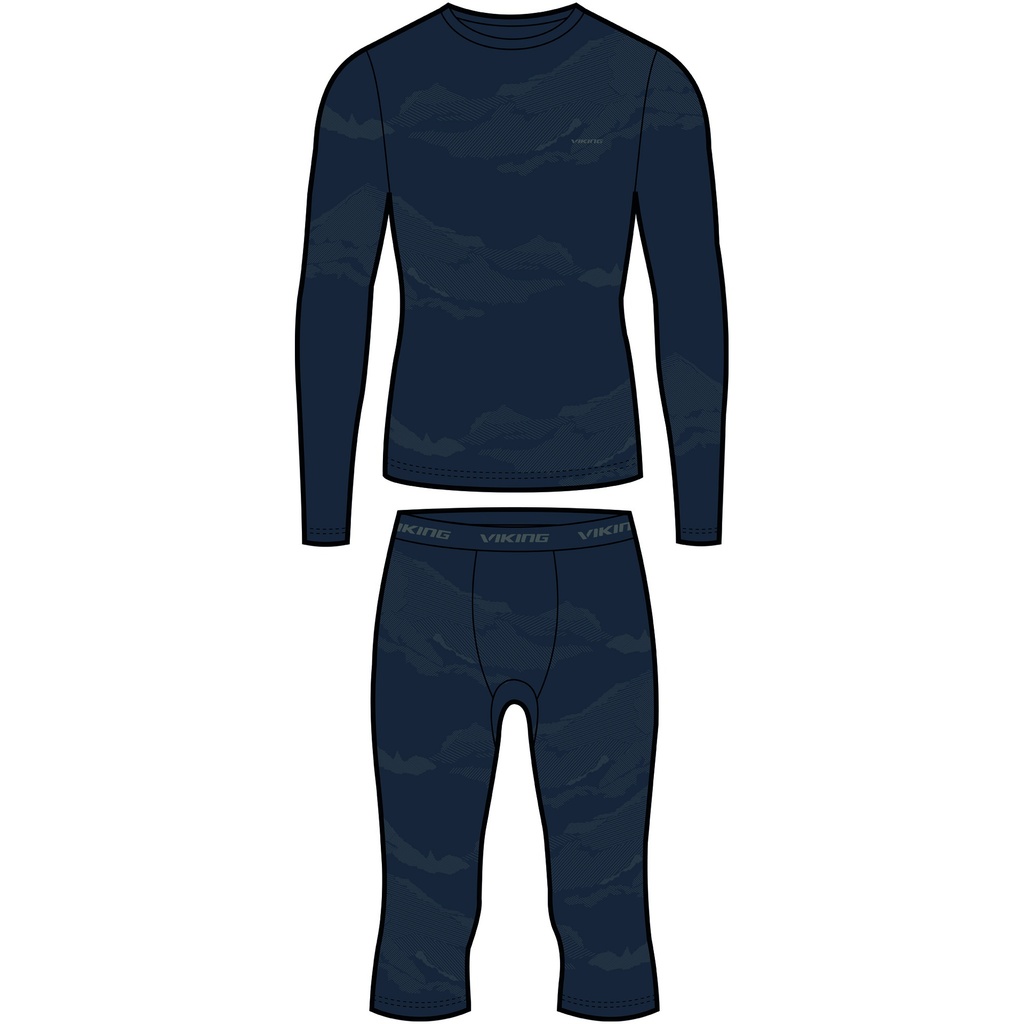 pánské termoprádlo Viking Gasher Man 3/4 Set navy