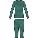 dámske termoprádlo Viking Gasher Lady 3/4 Set green