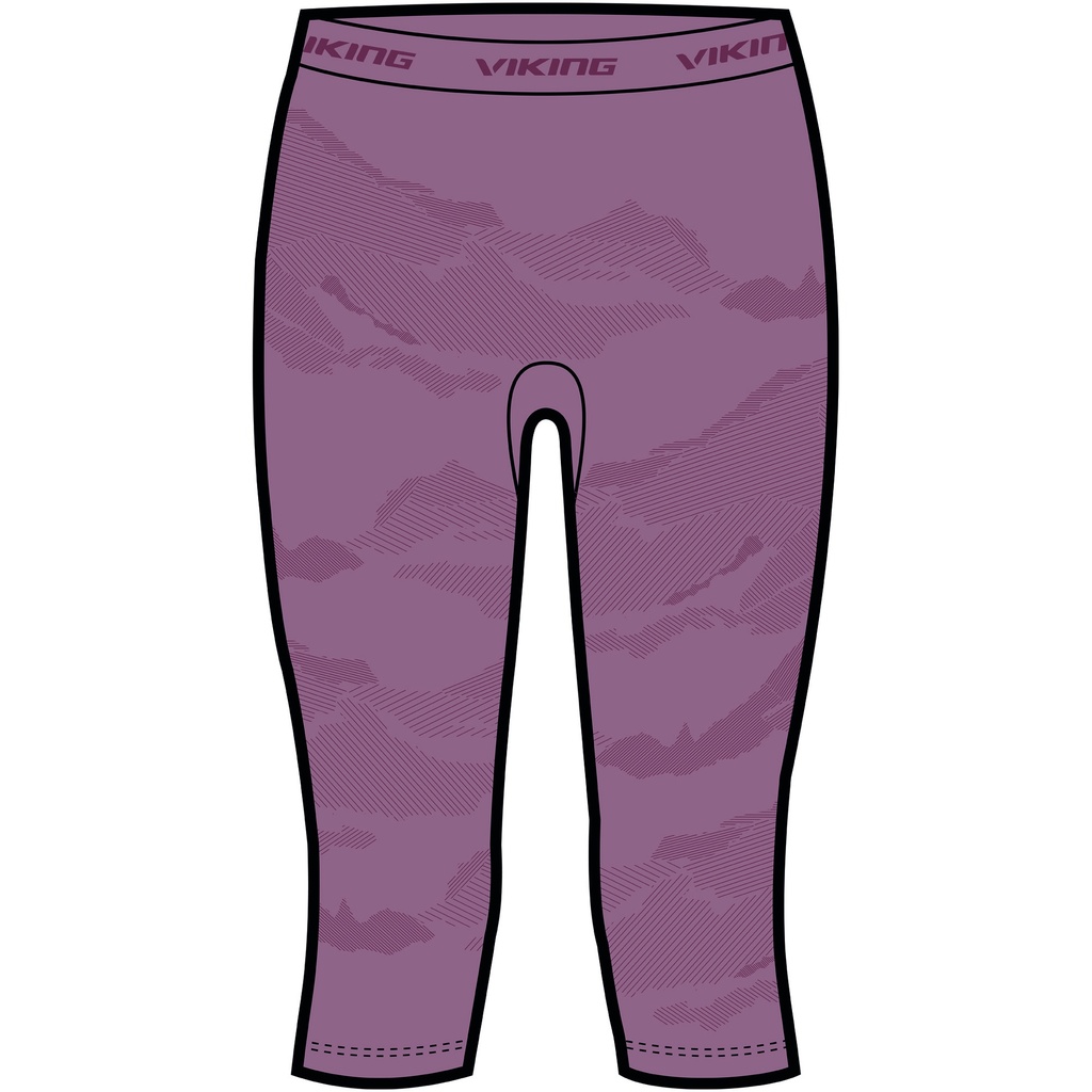 termoprádlo Viking Gasher Lady 3/4 nohavice pink