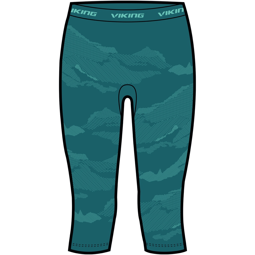 termoprádlo Viking Gasher Lady 3/4 nohavice turquise