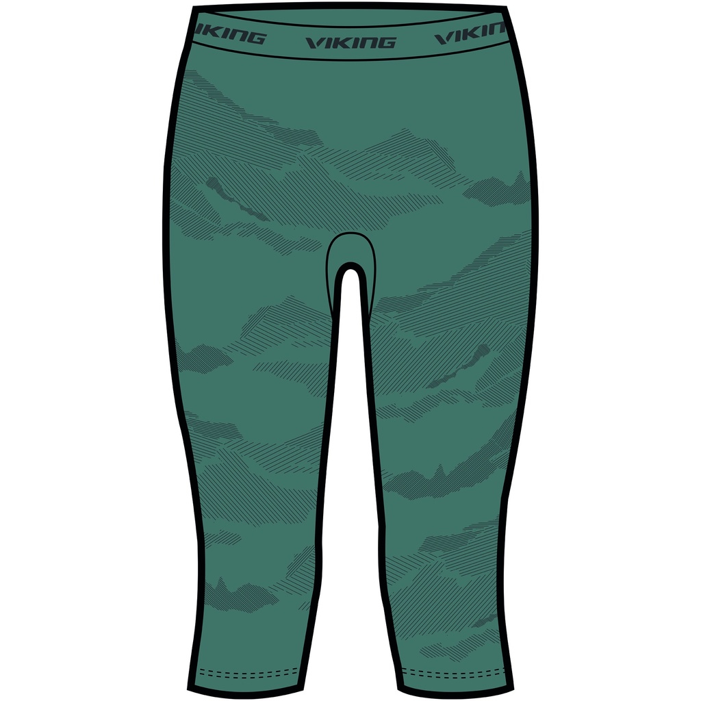 dámske termoprádlo Viking Gasher Lady 3/4 nohavice green