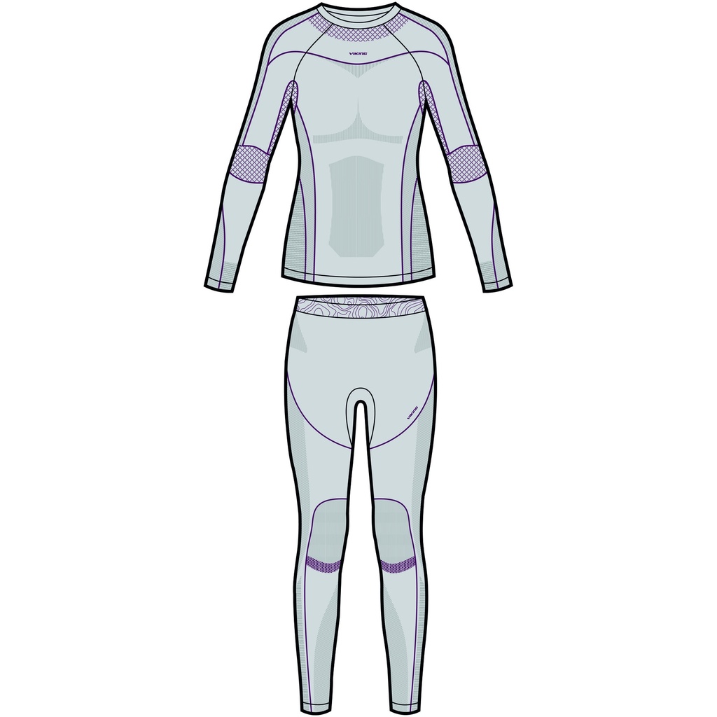 dámske termoprádlo Viking Gaja Set grey