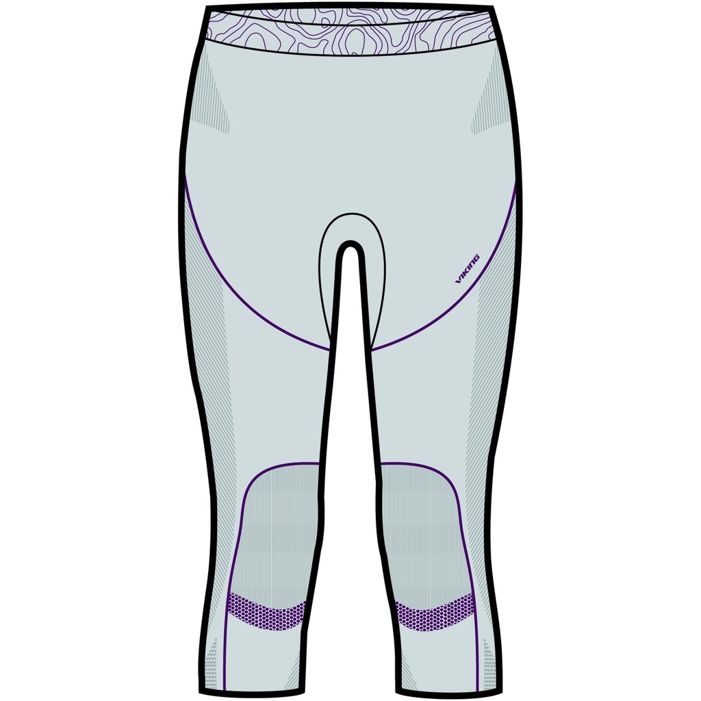 dámske termoprádlo Viking Gaja 3/4 nohavice grey