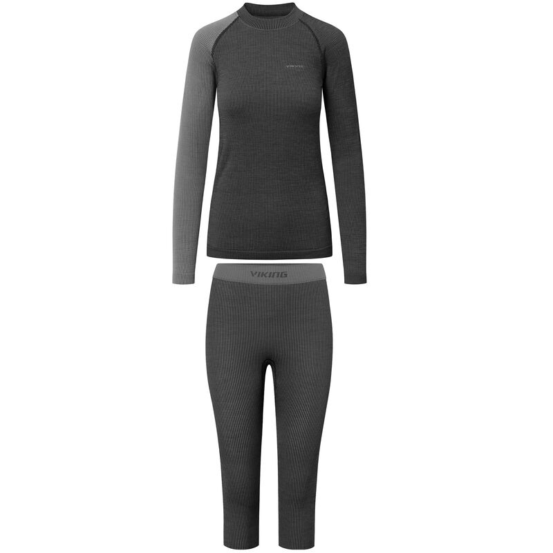 dámske termoprádlo Viking Mounti Lady 3/4 Set grey