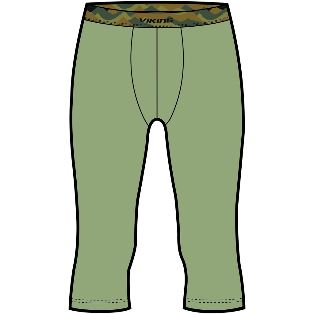 pánske termoprádlo Viking Novena Man 3/4 nohavice olive