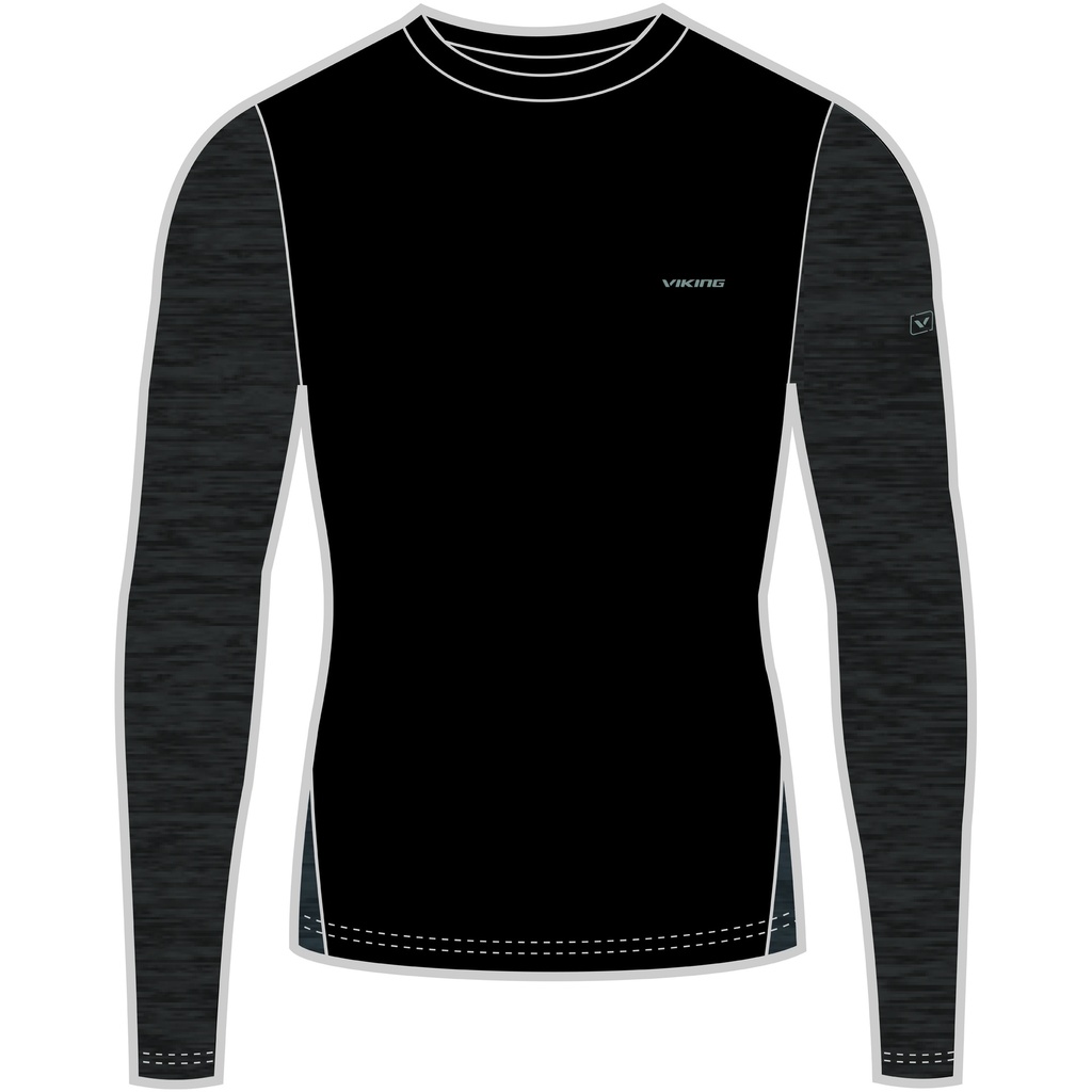 pánske termoprádlo Viking Novena Man Longsleeve black