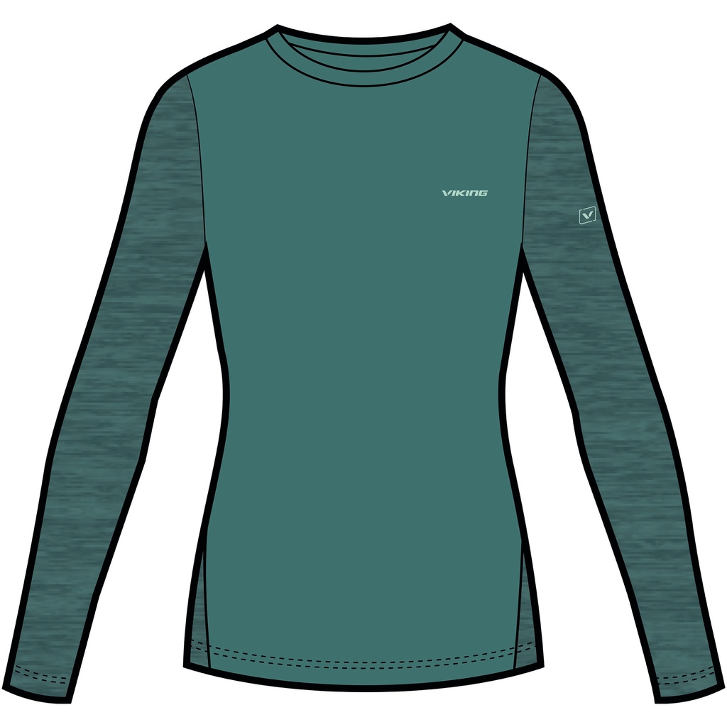 termoprádlo Novena Lady Longsleeve green