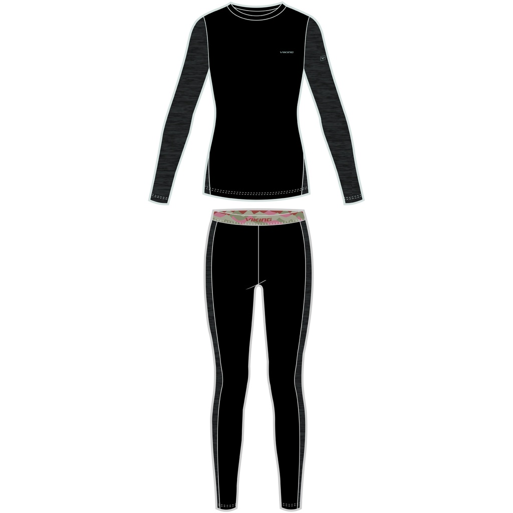 dámske termoprádlo Viking Novena Lady Set black