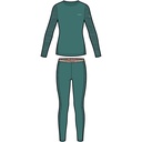 dámske termoprádlo Viking Novena Lady Set green