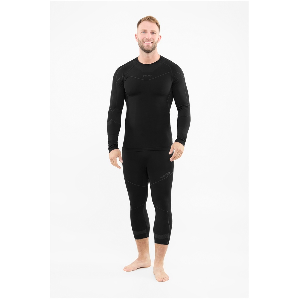 men's thermal underwear Viking Gary 3/4 Set black