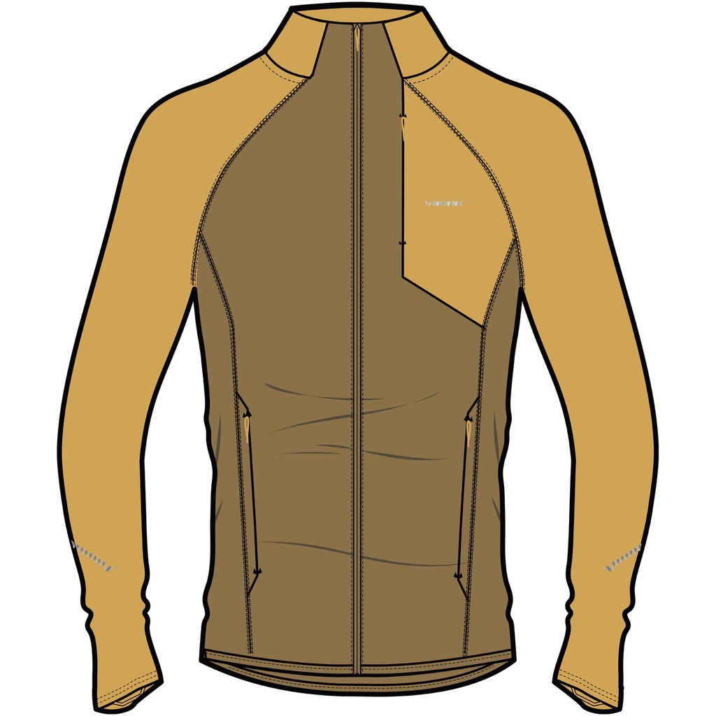 pánská mikina Viking Birger Man brown/yellow